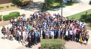 2018 Texas LDZ students on St. Mary's campus
