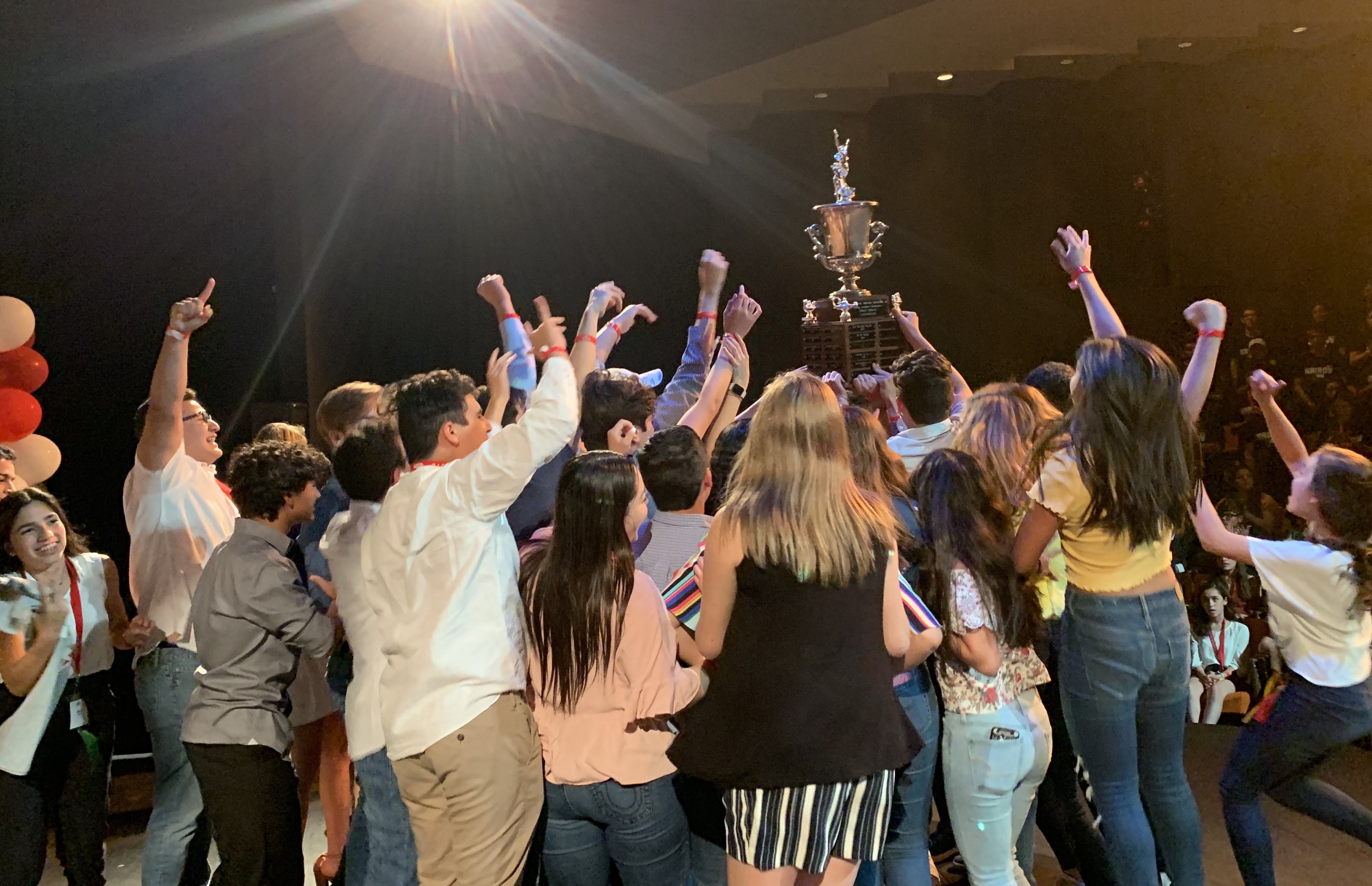 The winning Tip of Texas team at the 2019 Texas Great Debate