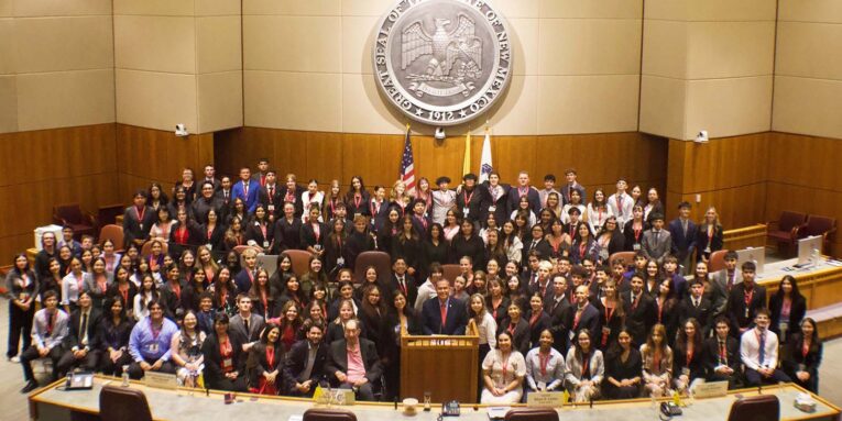 2025 new mexico ldz students at new mexico state capitol