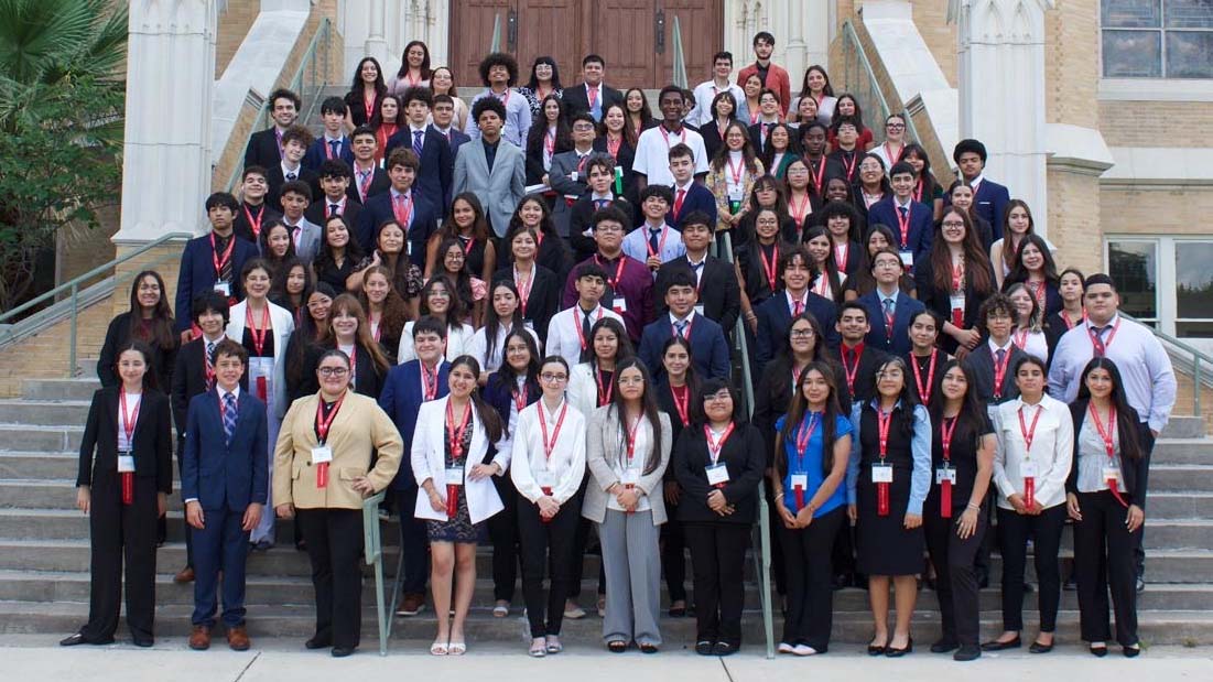 2025 texas great debate students at our lady of the lake university