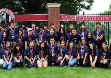 2025 northeast great debate students at saint francis university