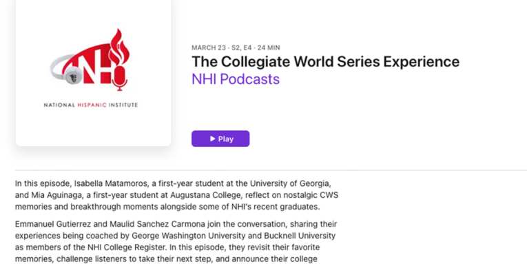nhi podcast episode graphic showing new logo, episode title and description