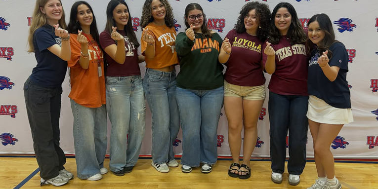 hays hs students revealing their college choices